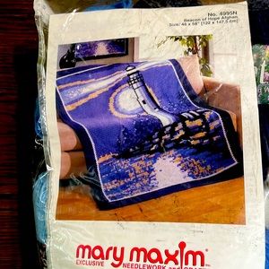 Mary Maxim beacon of hope afghan crochet kit.
